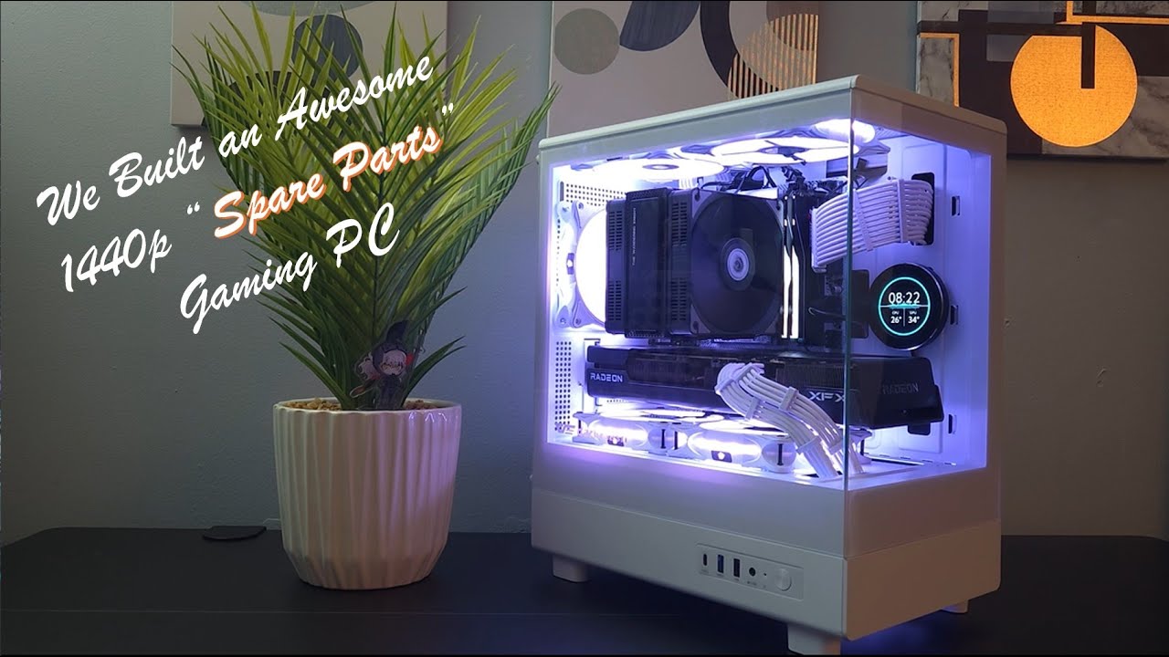 We Built A 1440p Gaming PC from Spare Parts/i5-12400f /RX7600 XT