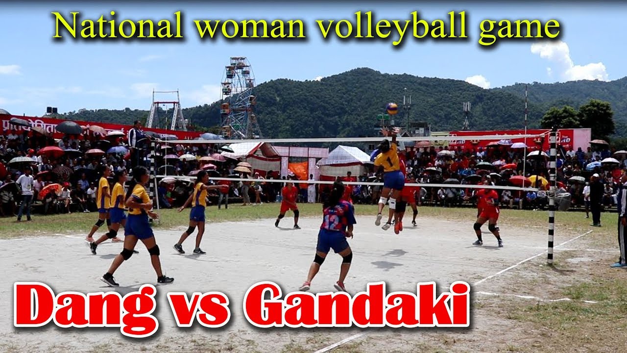 खतरा भलिबल गेम National women volleyball 2076 Gandaki vs Dang