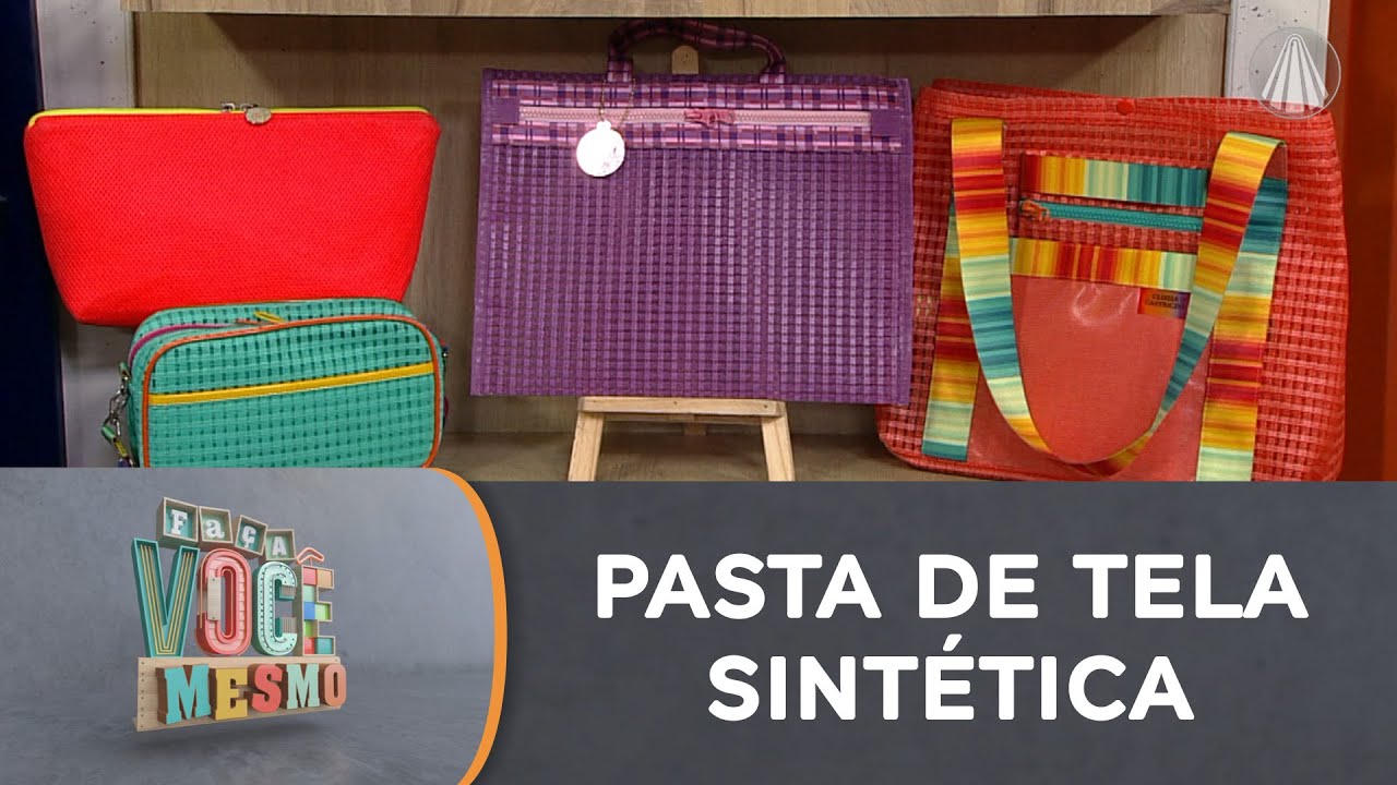 Pasta com tela sintética trançada: aprenda o passo a passo fácil
