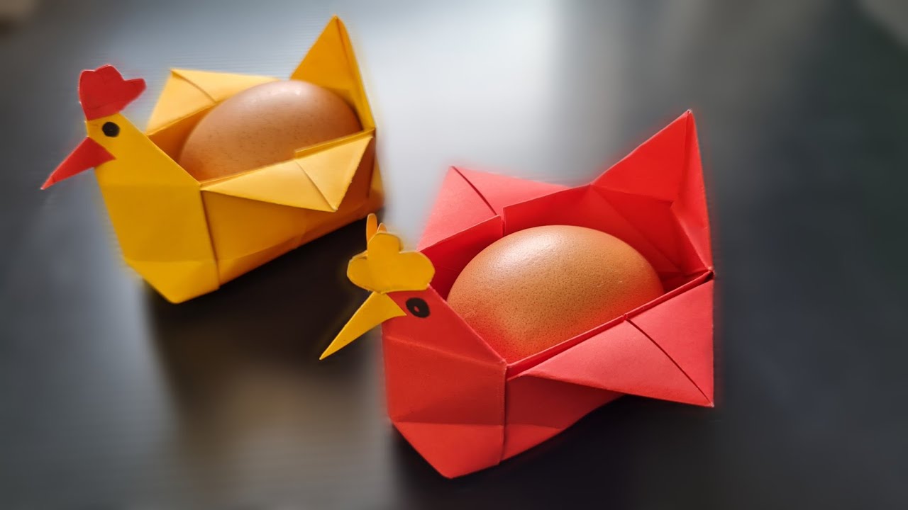 КАК СДЕЛАТЬ ПАСХАЛЬНОЕ ХРАНИЛИЩЕ ЯЙЦА | БУМАГА С ЦЫПЛЕНОМ EASY ORIGAMI | МИР ЛЕГКИЕ РЕМЕСЛЕНИЯ