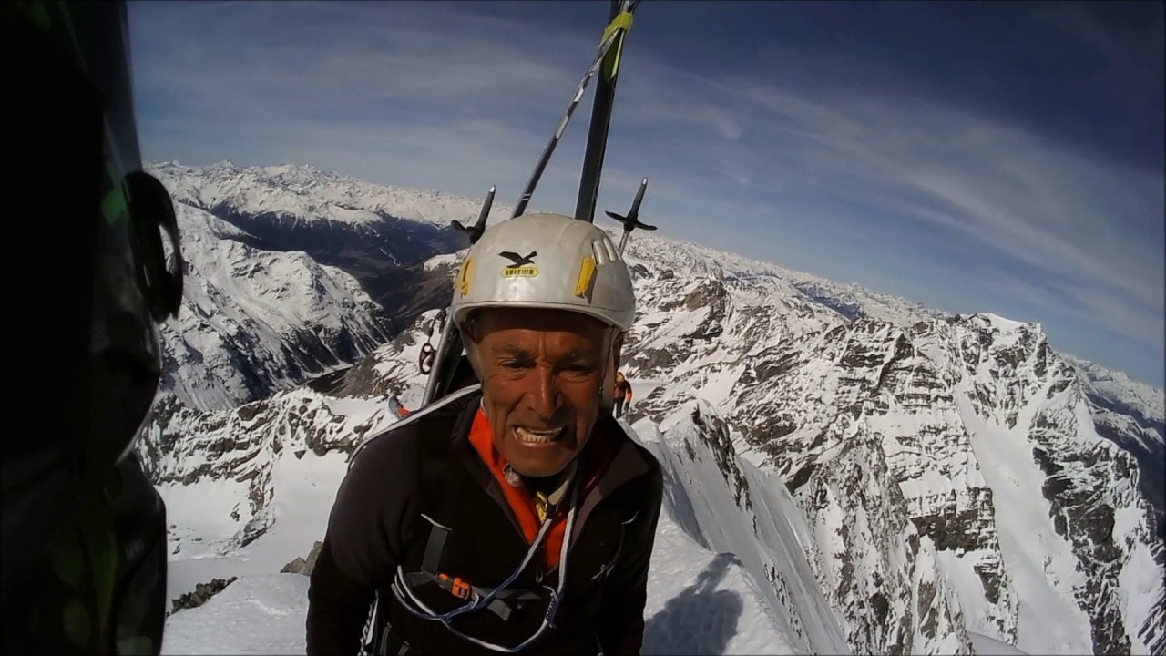 Backcountry Gran Zebru' / Königsspitze (3857mt) dal canale delle Pale Rosse