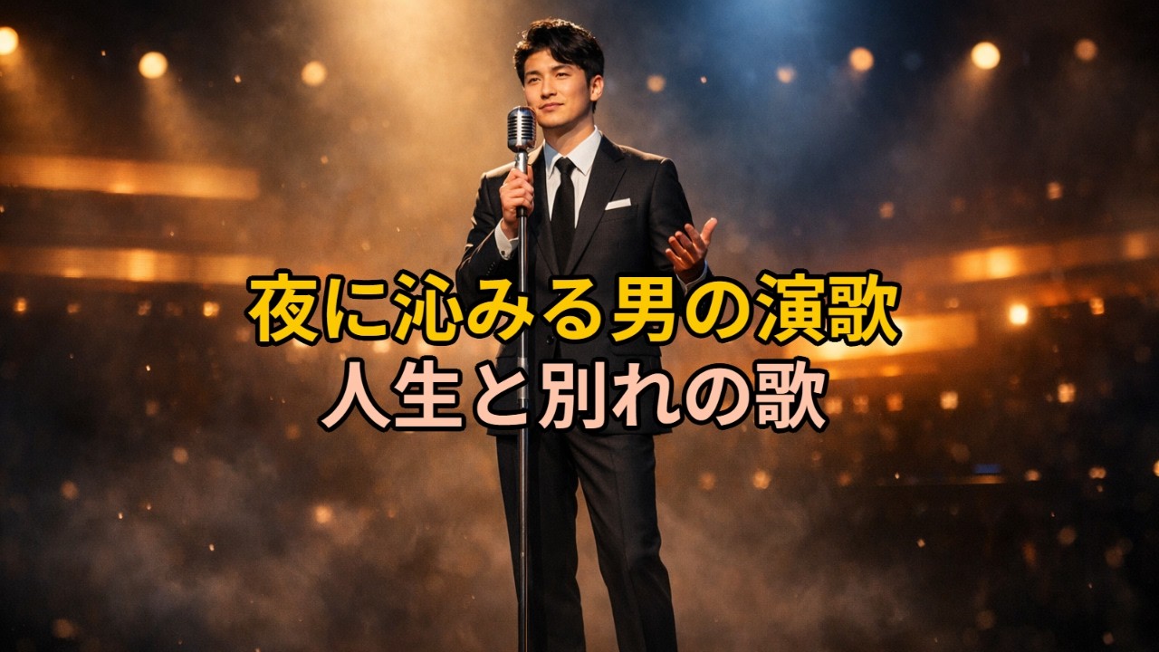 夜に沁みる男の演歌｜人生と別れを歌う哀愁の歌