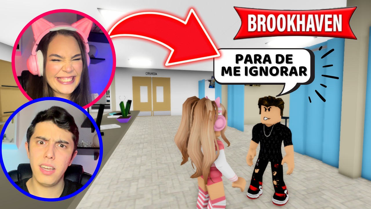 IGNOREI MEU NAMORADO por 24 HORAS no BROOKHAVEN😆*deu treta