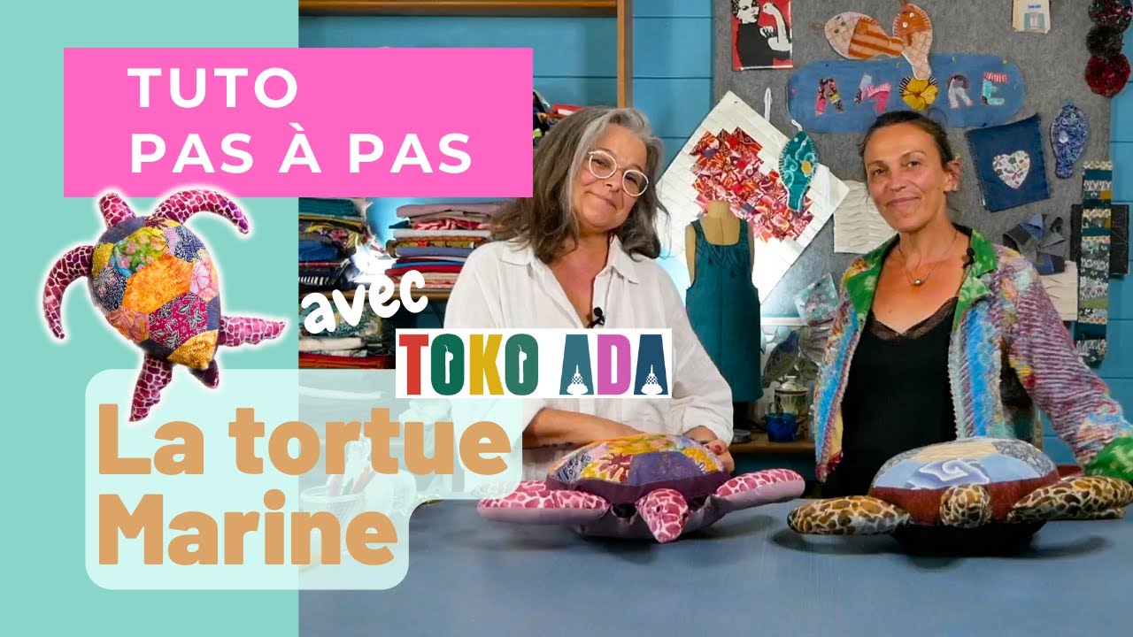 La tortue marine (comment coudre une tortue en tissu)