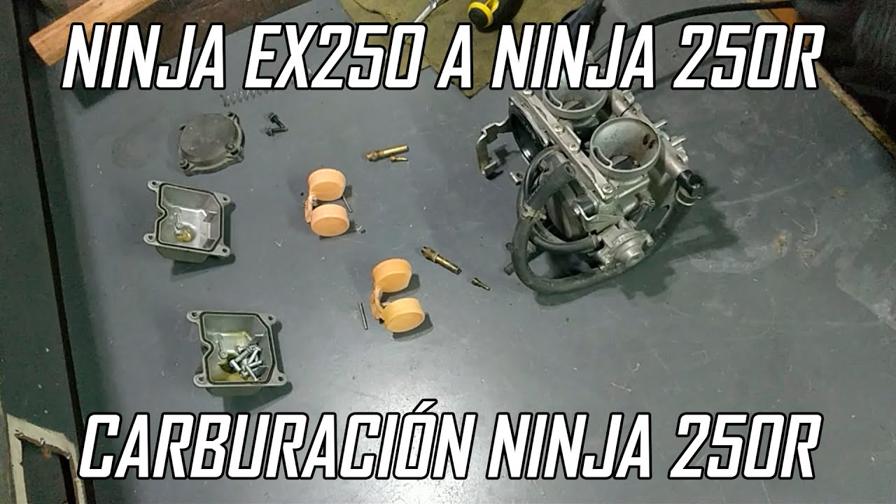 Convierto una Kawasaki Ninja EX250 en una Ninja 250R - Carburación