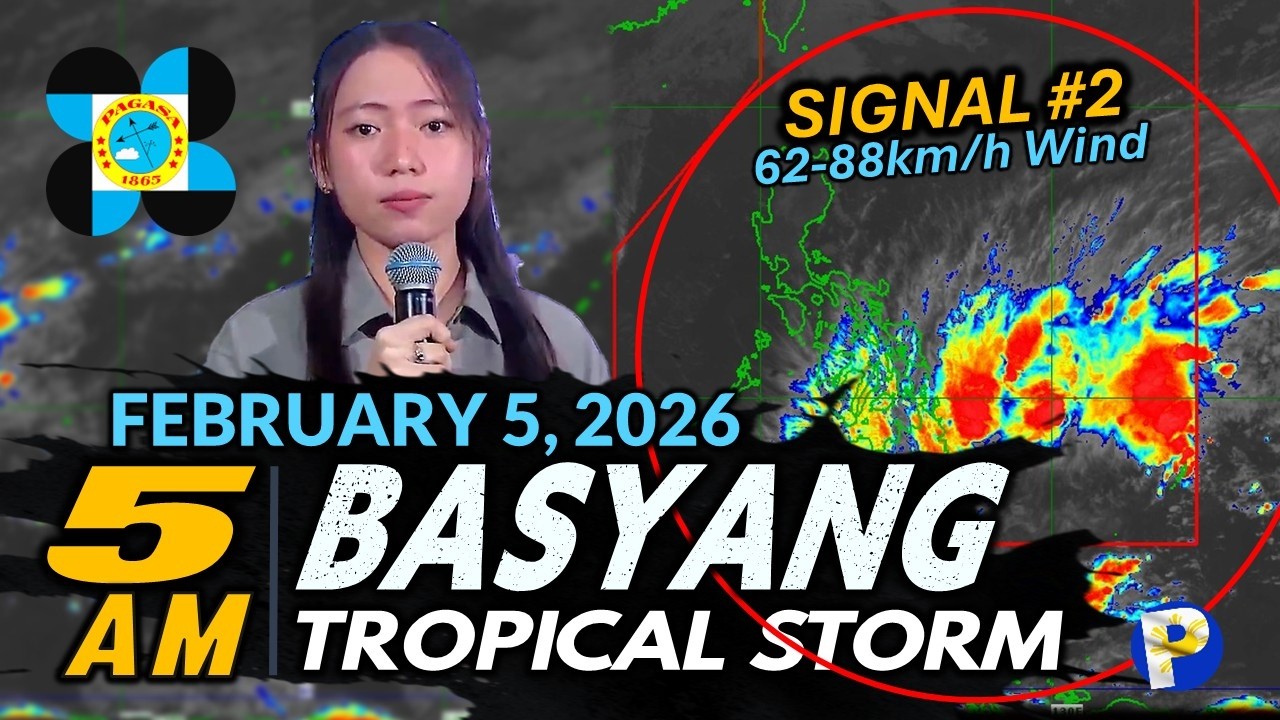 Bagyong BASYANG Inaasahang Mag-Landfall Ngayong Gabi sa Surigao del Sur