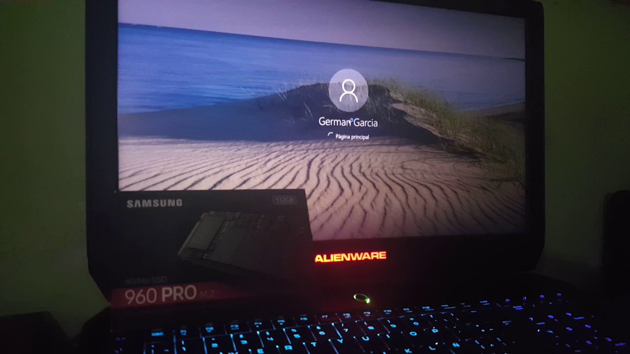 Alienware17R3 Samsung 960 Pro