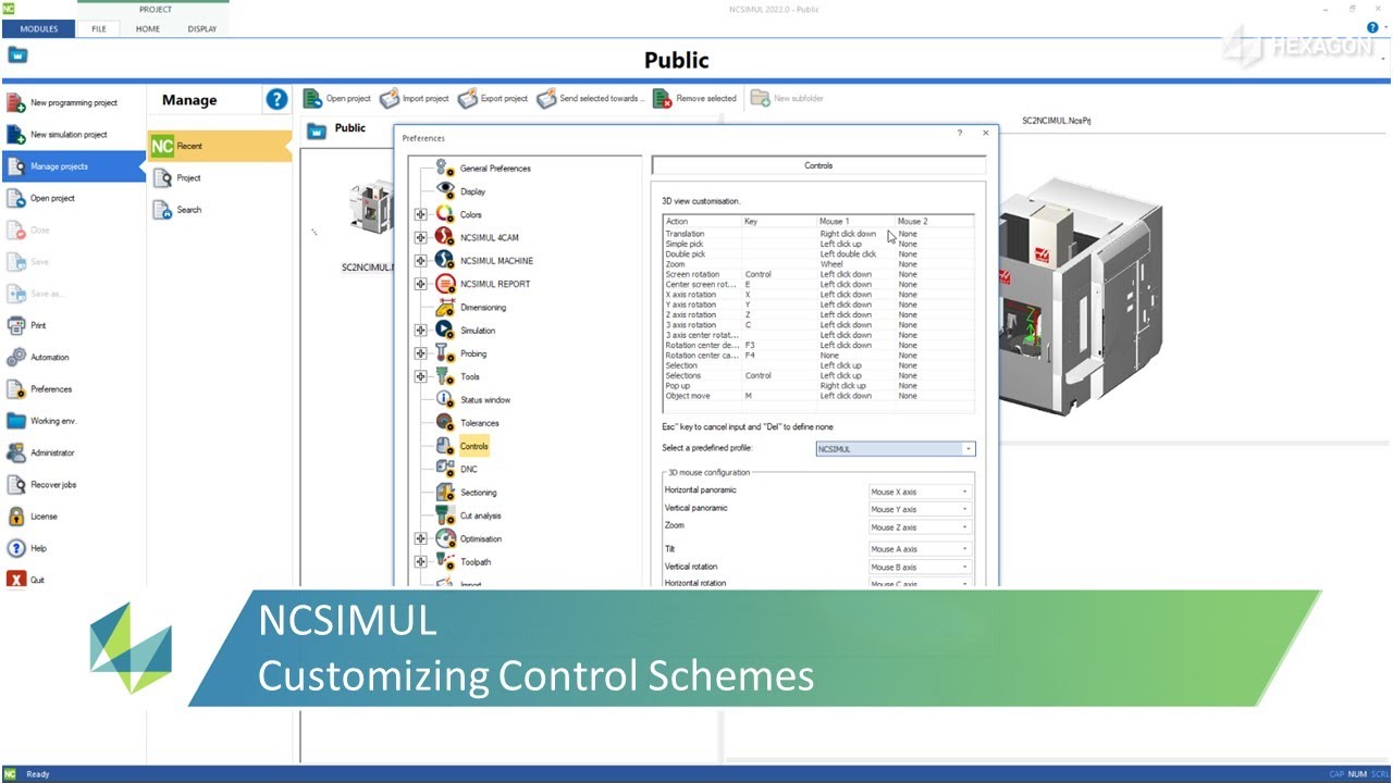 Customizing Control Scheme In NCSIMUL | Tutorial