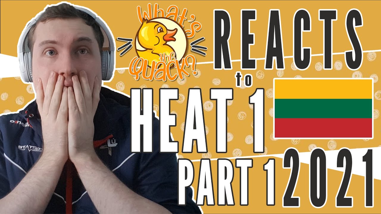 LITHUANIA EUROVISION 2021 REACTION (heat 1 - part 1) | What's The Quack