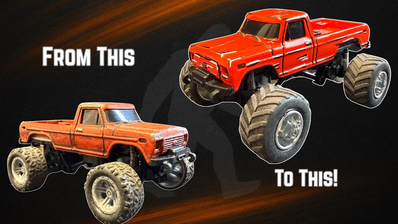 Переделка радиоуправляемой модели на заказ, модернизация Orange Sasquatch с рамой RipRush и транс...