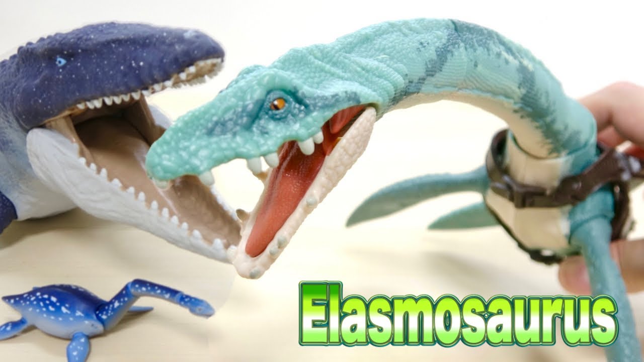 海棲爬虫類にも遂に追跡装置が付いたフィギュアが出た! ジュラシックワールド DINO TRACKERS エラスモサウルスをレビュー!
