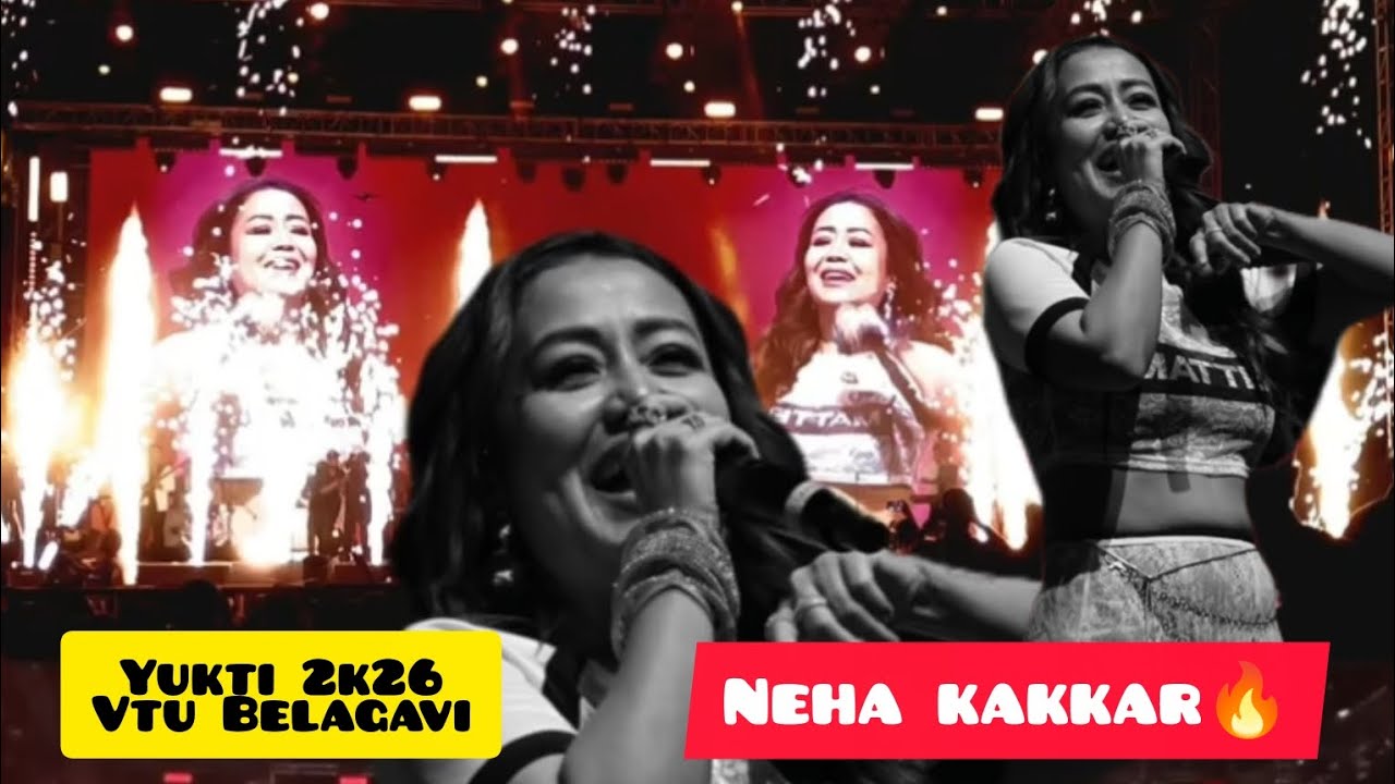 Yukti 2026 vtu Belagavi Neha kakkar performance day 2 