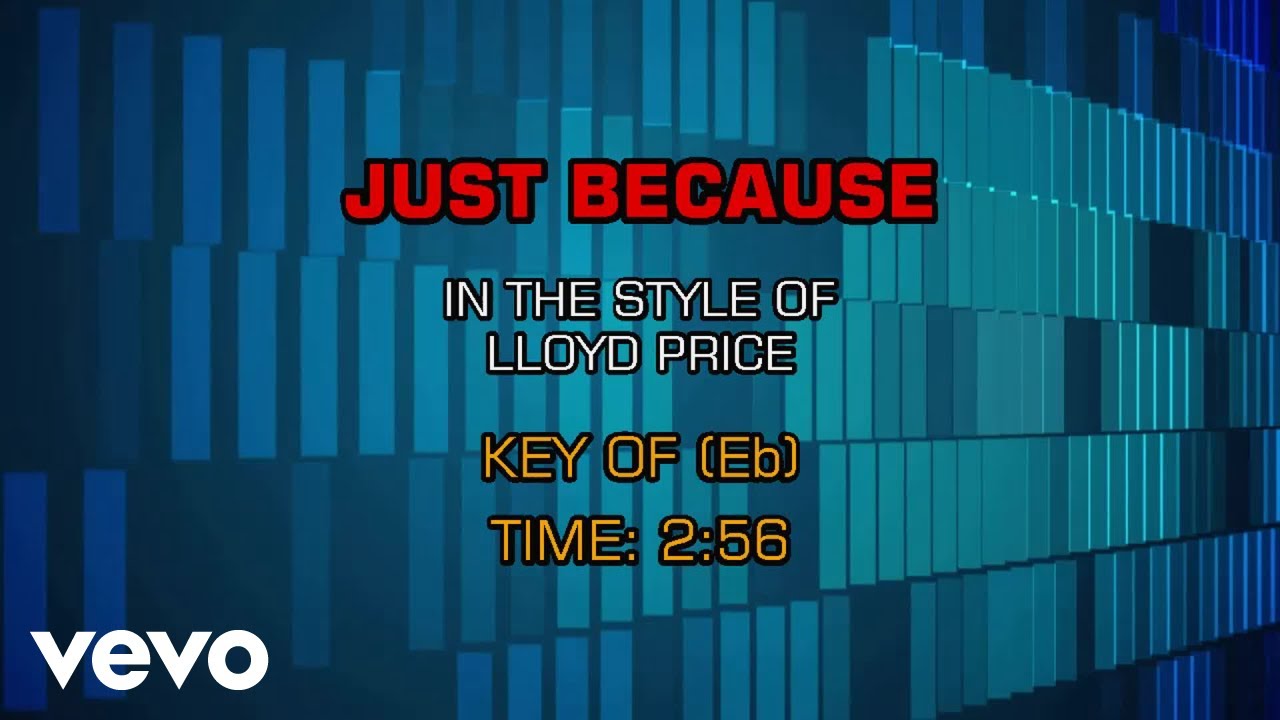 Lloyd Price - Just Because (Karaoke)