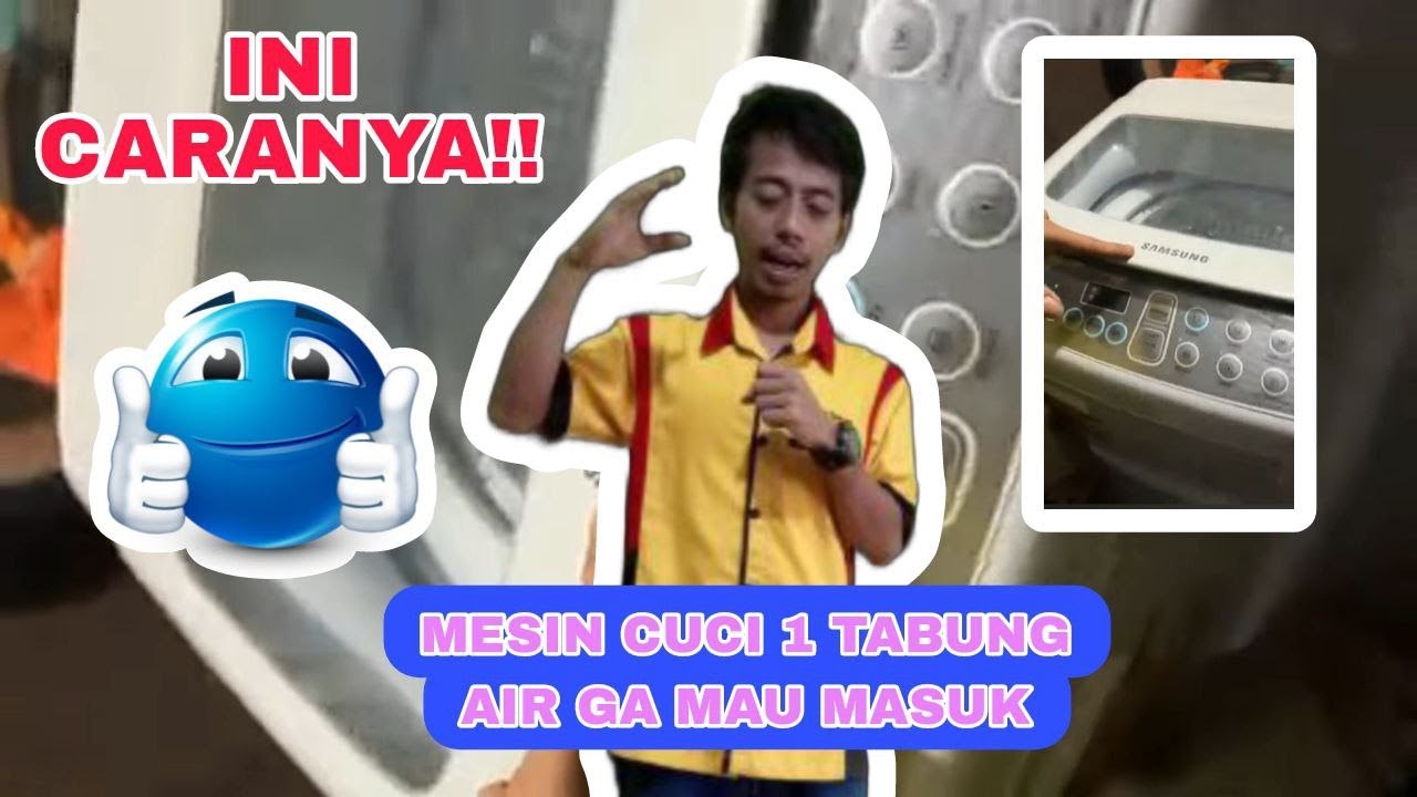 Mesin cuci 1 tabung air ga mau masuk ❗❗