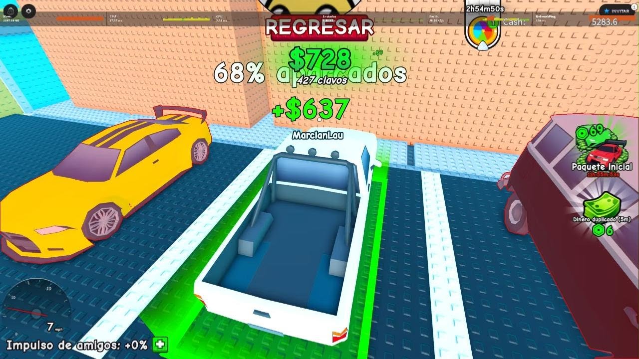 Jugando estaciona un auto