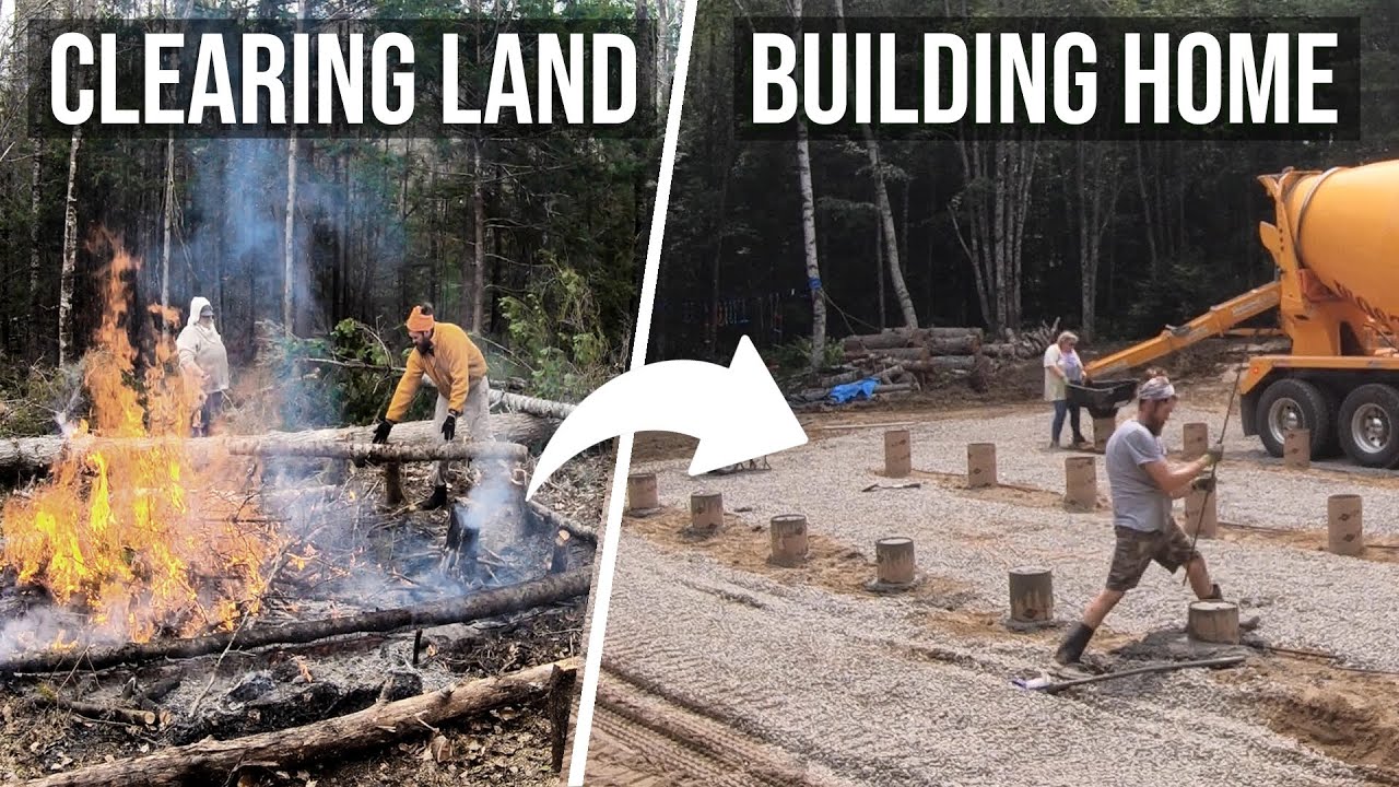 How We Turned Raw Forest Into the Foundation for Our Home (Timelapse)