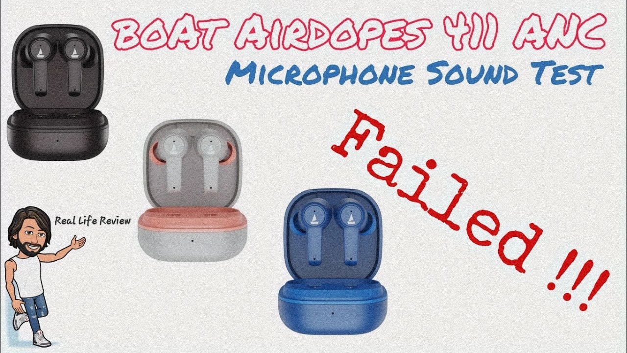 boAt Airdopes 411 ANC  - Microphone Sound Test (English)
