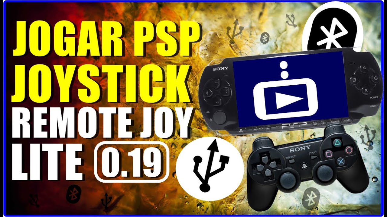 JOGAR COM JOYSTICK NO PSP 1000, 2000, 3000, GO CONFIGURADO PLUGIN REMOTEJOY LITE EM QUALQUER PSP