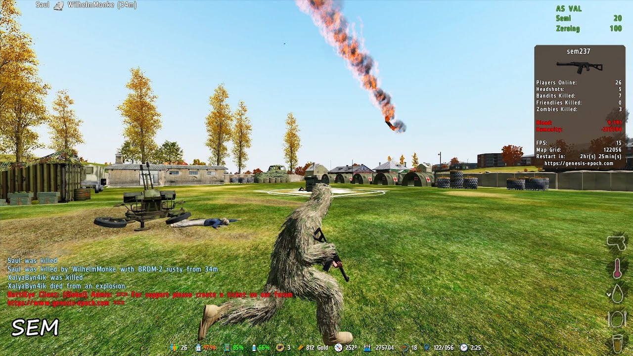 Zelenogorsk PvP sem & neeko DayZ Epoch Arma 2 Genesis server 25.05.2025