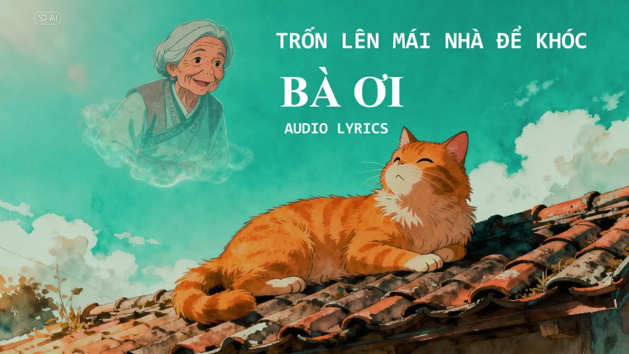 Trốn Lên Mái Nhà Để Khóc : Bà Ơi ! || Audio Lyrics Guitar