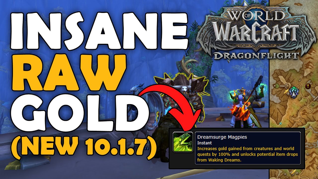 NEW SOLO RAW GOLD Farm 10.1.7 Dragonflight WoW