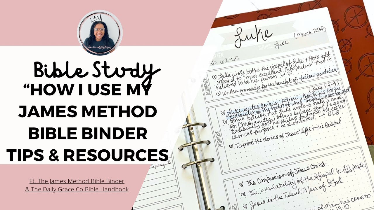 How I Use My James Method Bible Binder | Bible Study Tips and Resources | #biblestudy