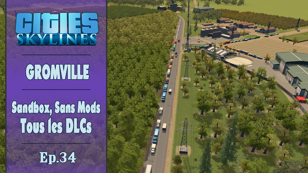 CITIES SKYLINES - Gromville : Des problèmes de bouchons et de circulations à régler