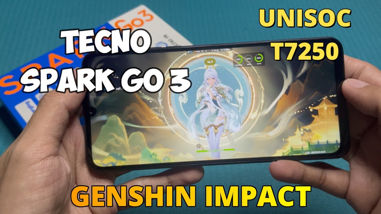 Genshin Impact in Tecno Spark Go 3