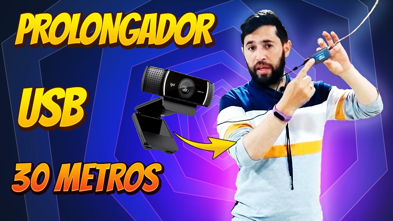Usa tu CÁMARA web a 30 METROS con una EXTENSIÓN USB|OBTENER imagen con PROLONGADOR USB🚀