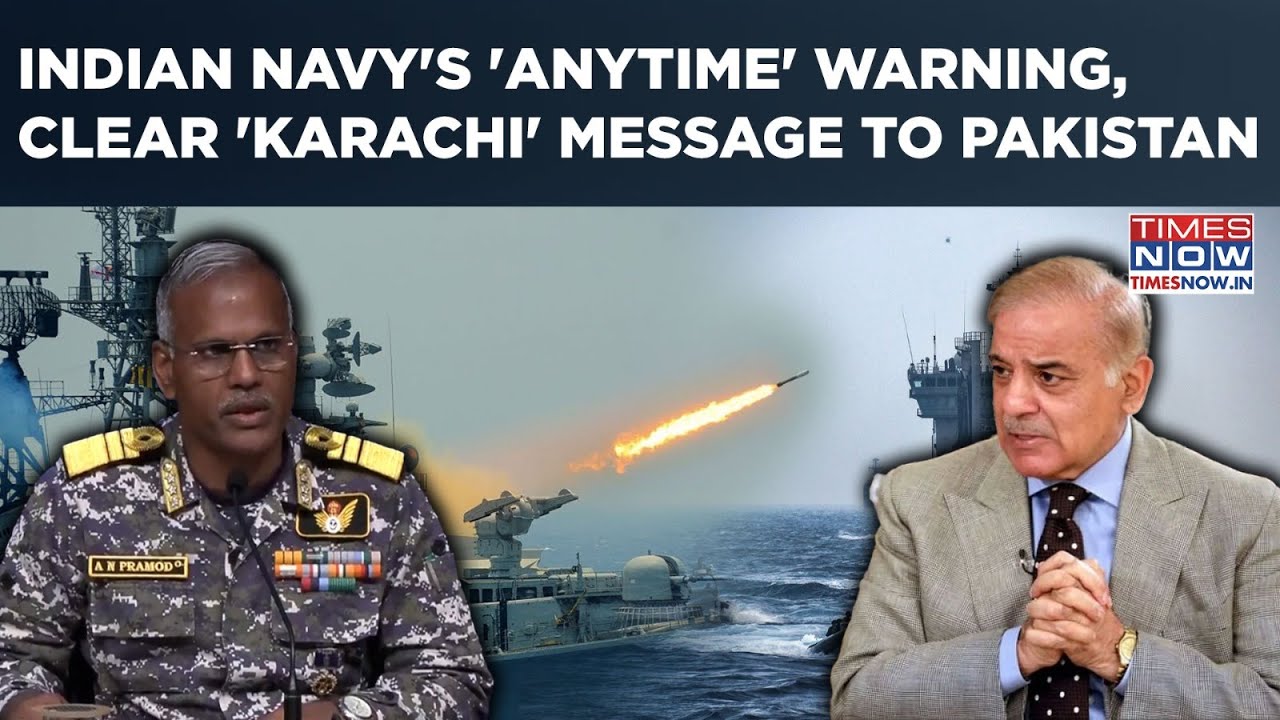 Indian Navy's 'Anytime' Warning, Clear 'Karachi' Message To Pakistan: Watch| Op Sindoor Continues