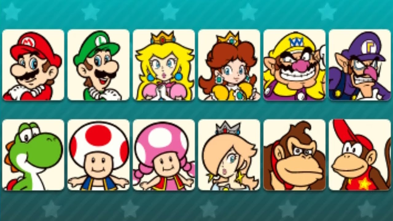 Mario Party: Star Rush - All Characters