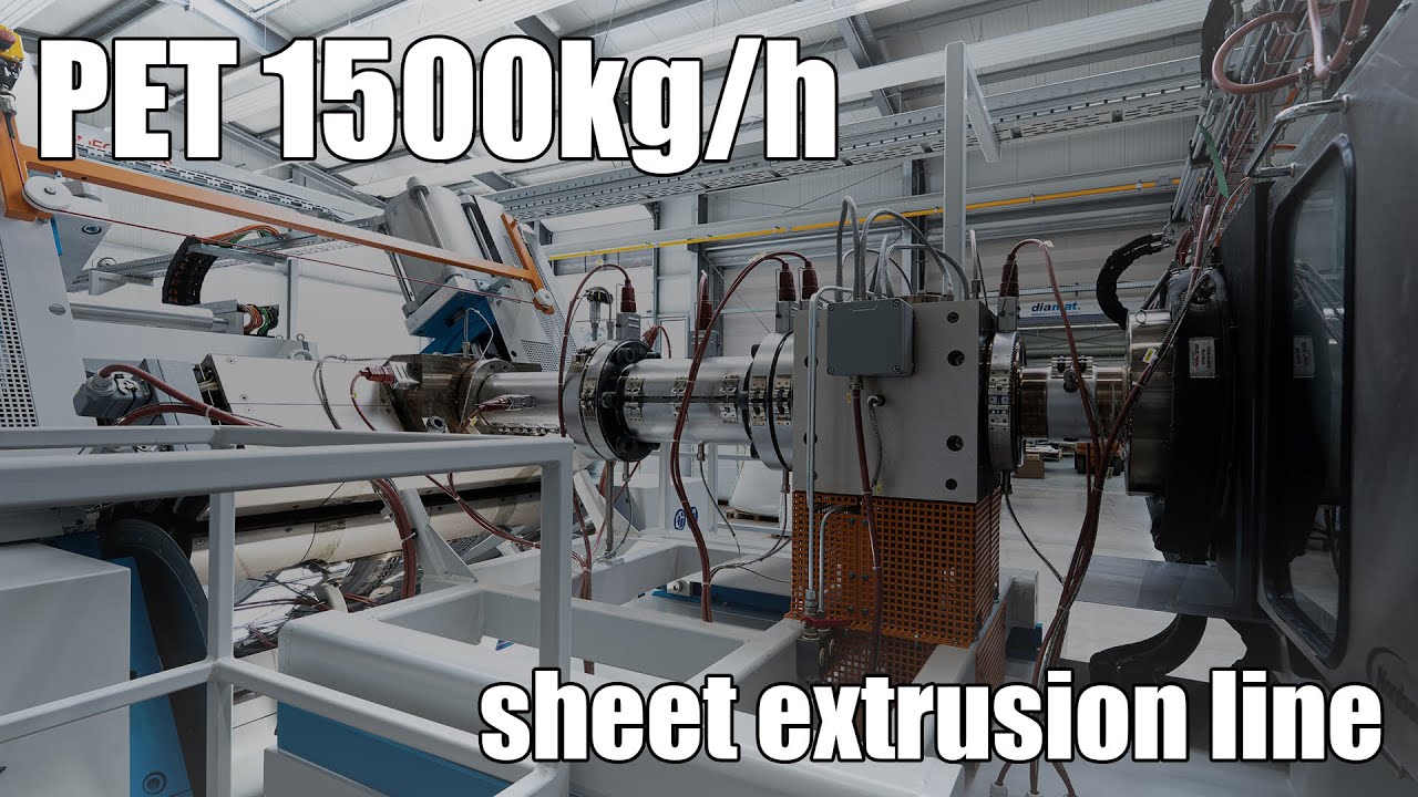 diamat Maschinenbau Sinbronn - PET 1500kg/h sheet extrusion line