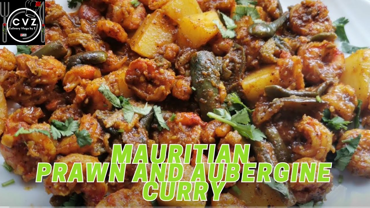 The FASTEST Mauritian Prawn and Aubergine Curry Recipe EVER!