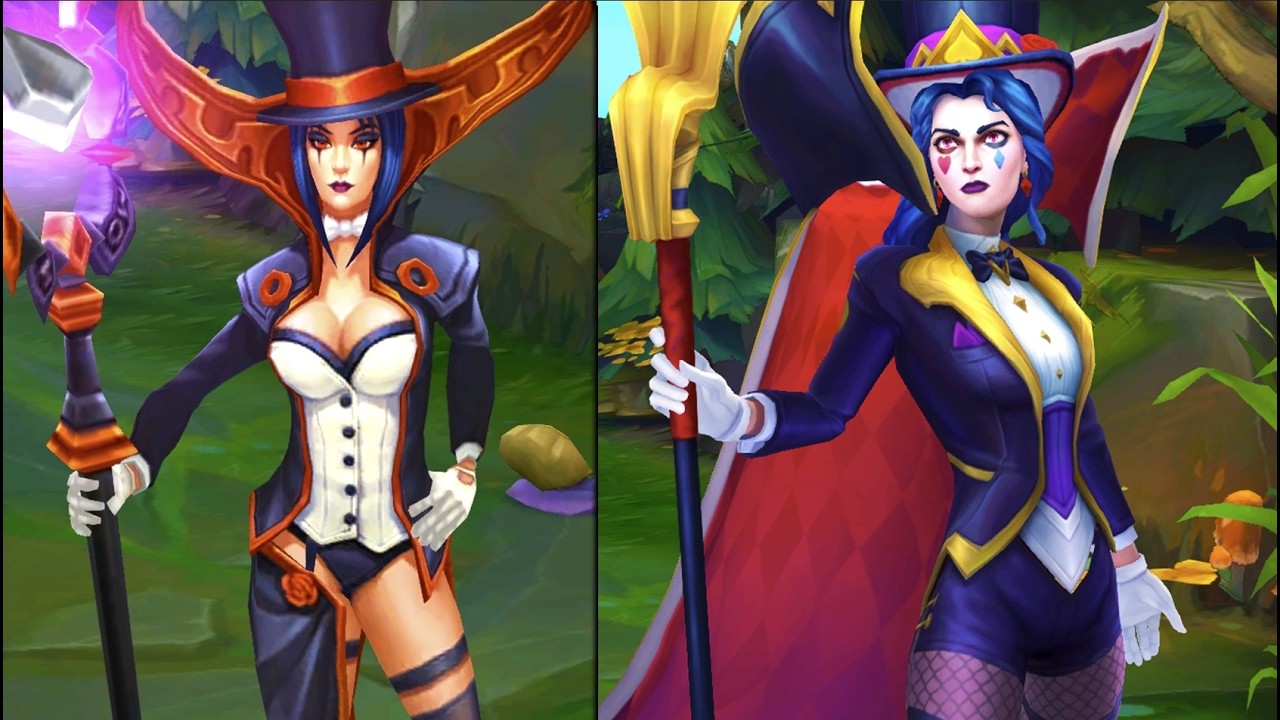 LEBLANC REWORK ALL SKINS COMPARISON OLD VS NEW - League of Legends