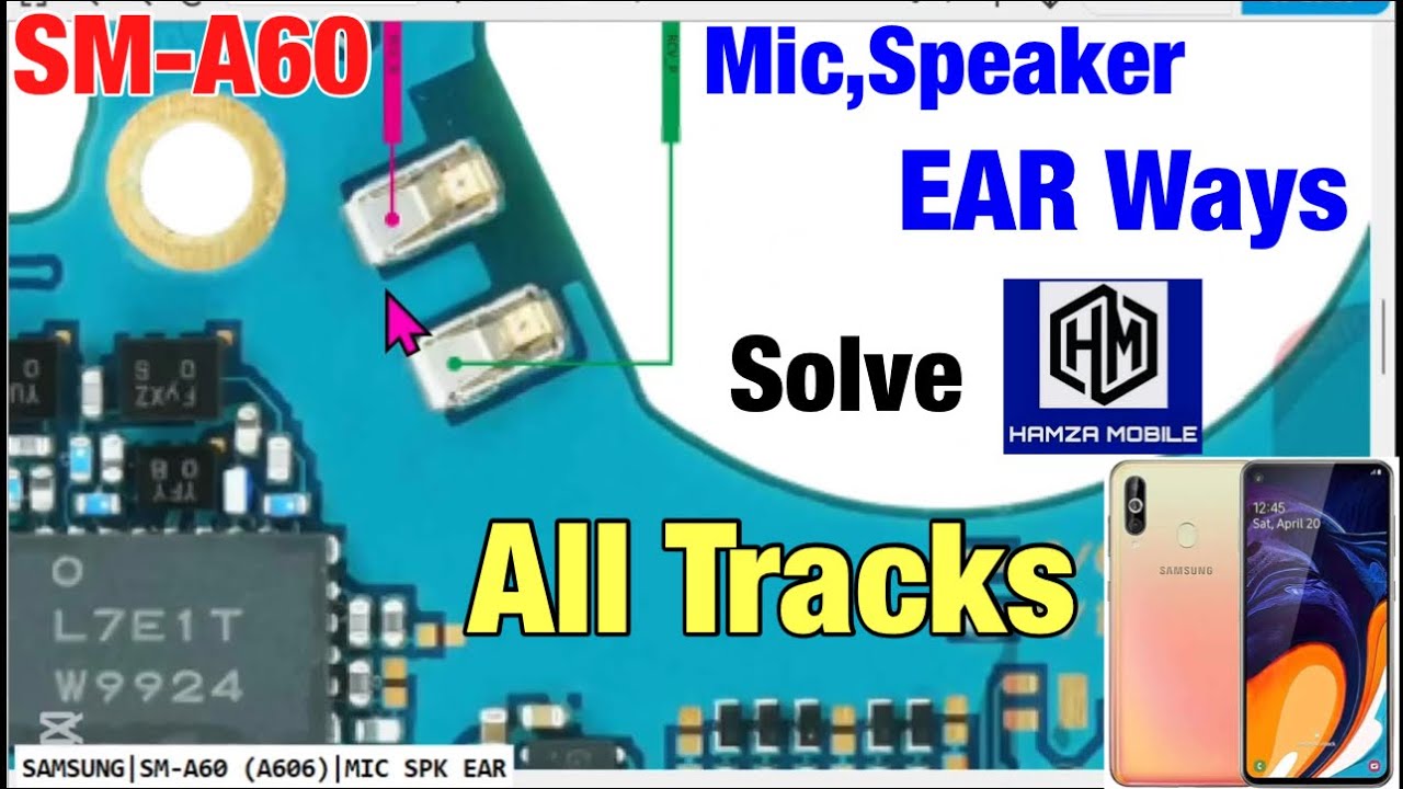 Samsung A60/SM-A606 Mic,Ringer,EAR Speaker Not Working Problem Solution.SM-A60 Mic,Ringer,EAR ways📲✅