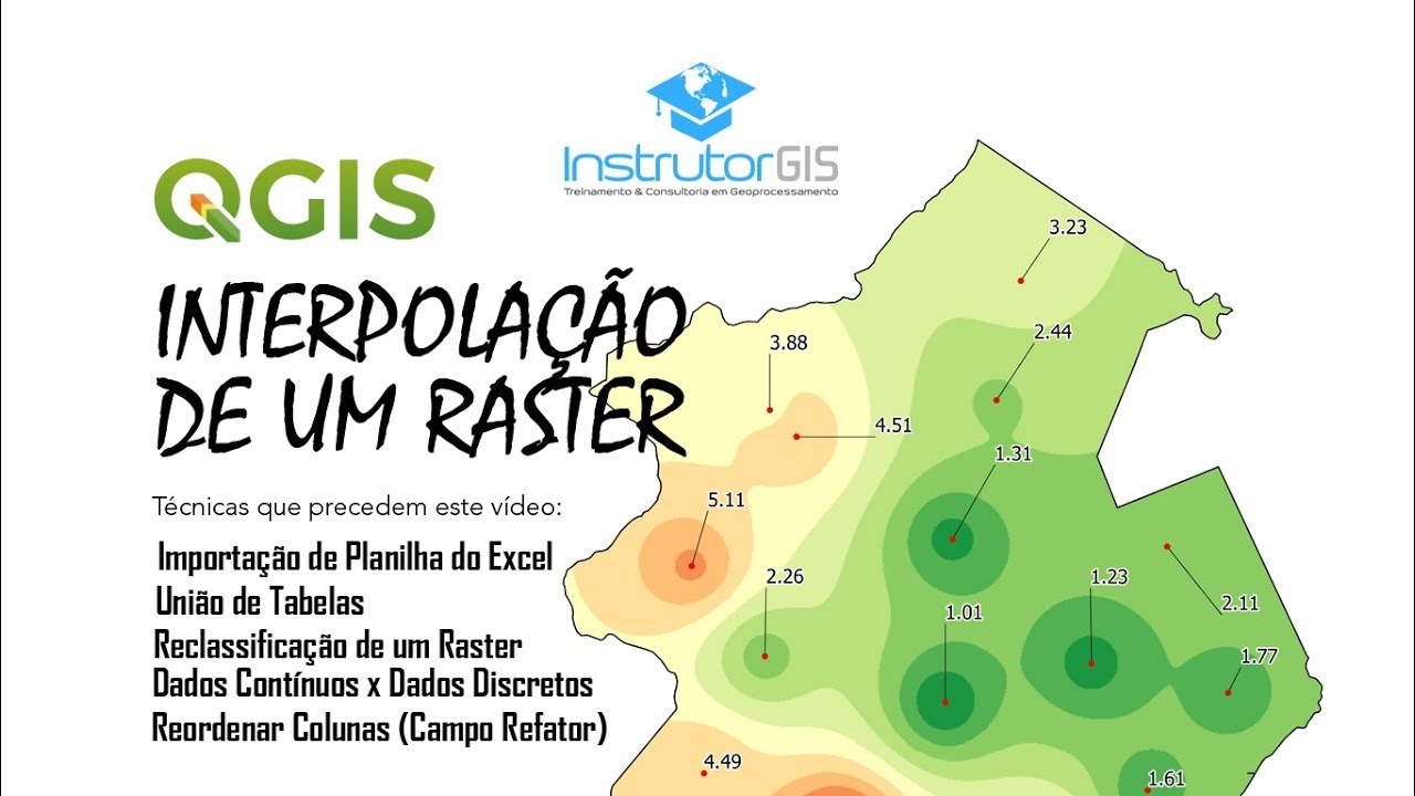 QGIS: Aula sobre Interpolação de Raster