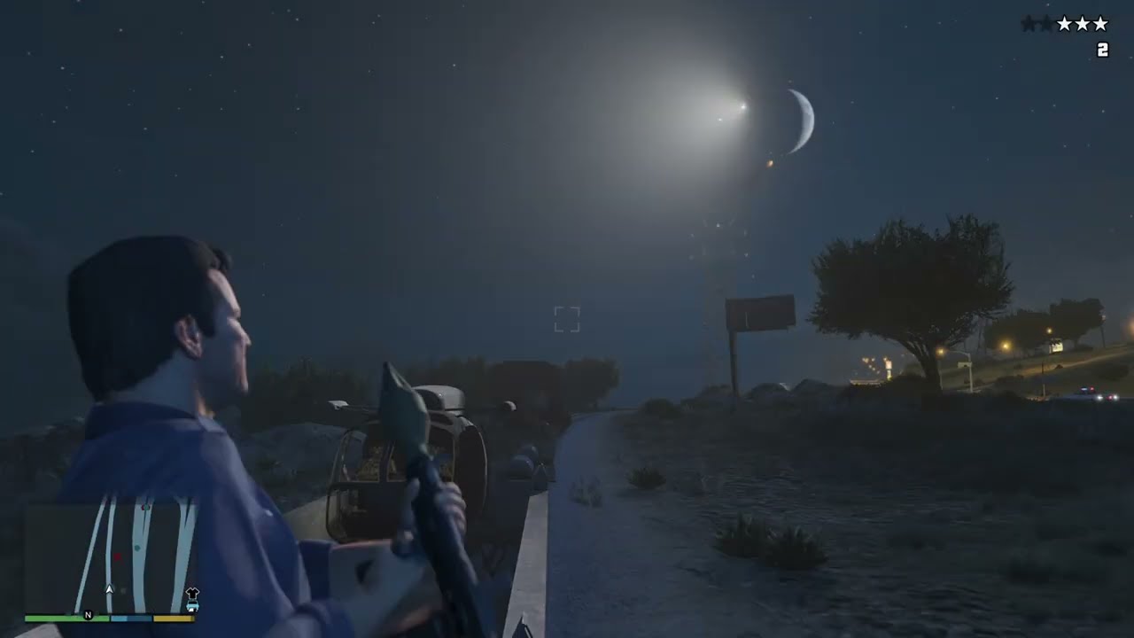 GTA 5 - Michael's Train Rampage + 5 Stars Battle& Escape. 
