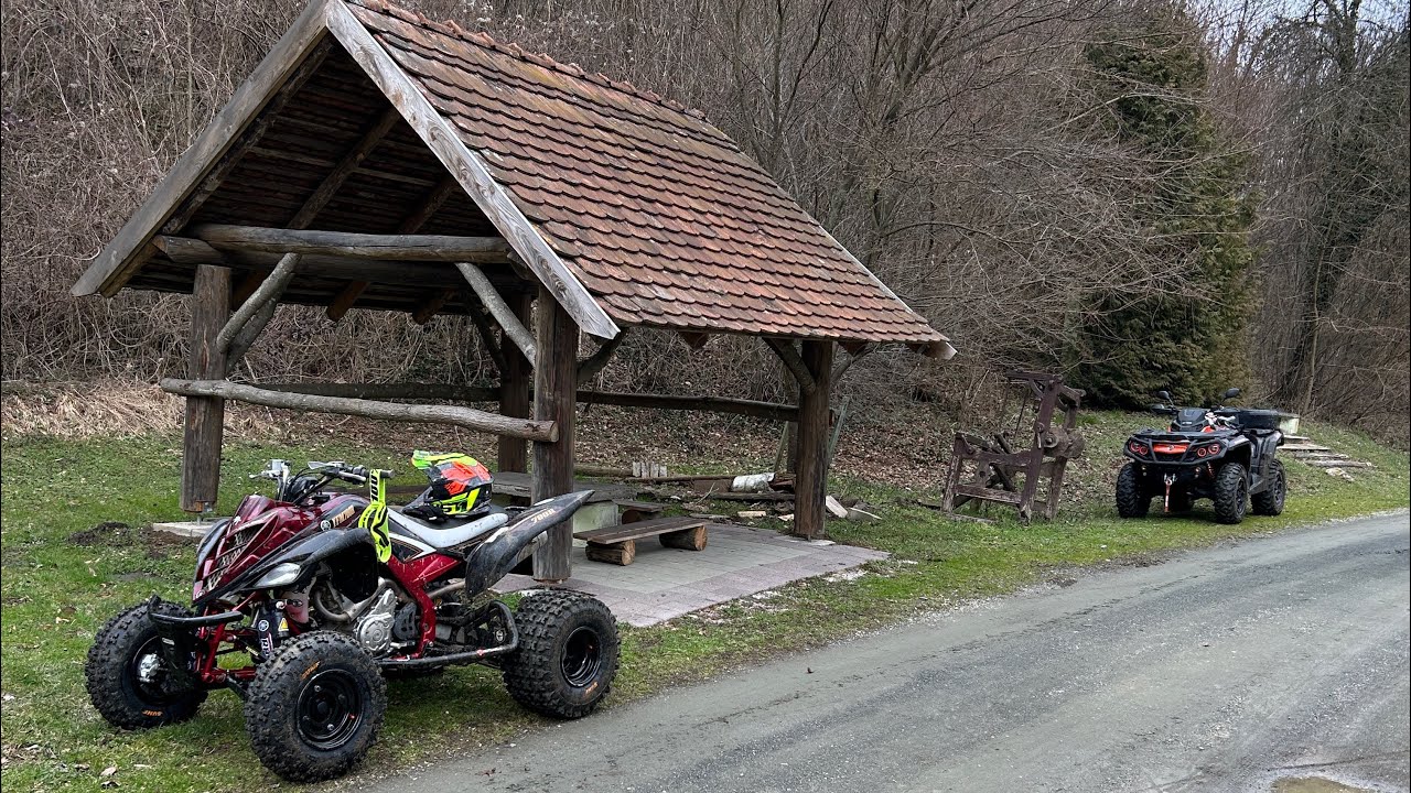 Yamaha Raptor 700R & Can-am Outlander 1000 forrest ride