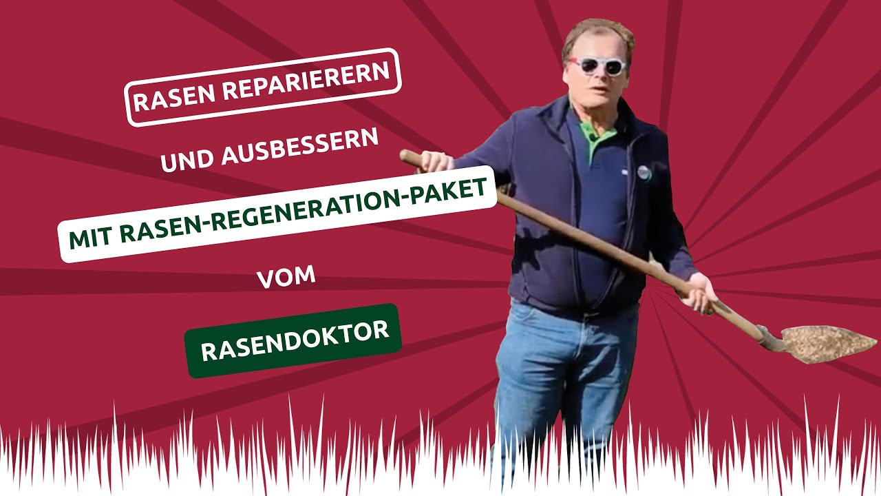 Rasen reparieren und ausbessern mit dem Rasen-Regenerations-Paket vom Rasendoktor