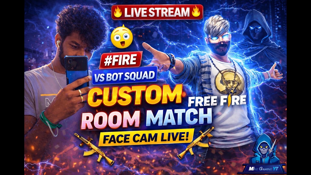 தமிழ் - Free Fire Fun Night 😂 || FaceCam Grandmaster Pushing Mine Gaming