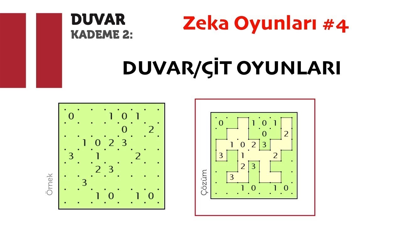 &Ccedil;İT - DUVAR Oyunu / Zeka Oyunları #4