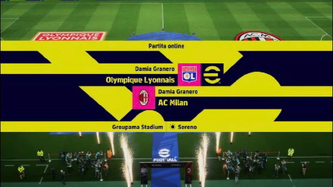 eFootball - OLYMPIQUE LYONNAIS vs MILAN - Giornata 9 MC12