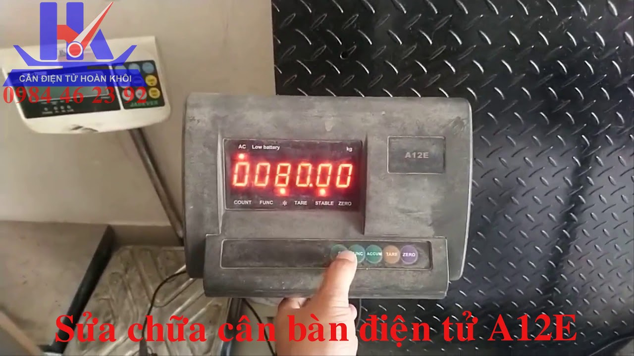 Hướng Dẫn Hiệu Chuẩn Cân Bàn Điện Tử A12E | #Cân Điện Tử Hoàn Khôi