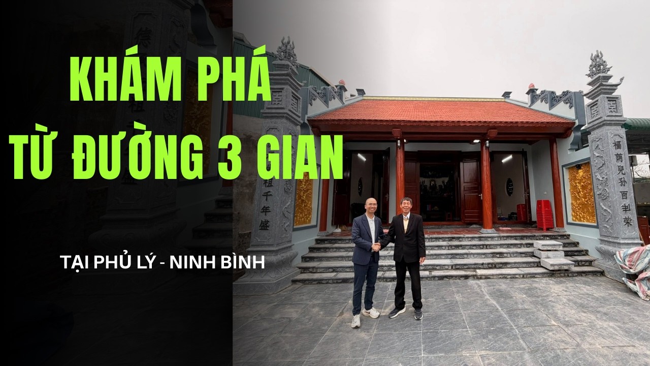 Khám Phá Mẫu Từ Đường 3 Gian Bê Tông Sơn Giả Gỗ Tại Phủ Lý, Ninh Bình