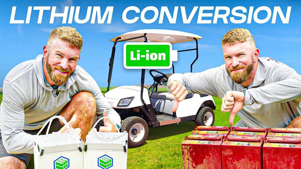 We upgraded our Golf Cart Batteries to Lithium! 🔋