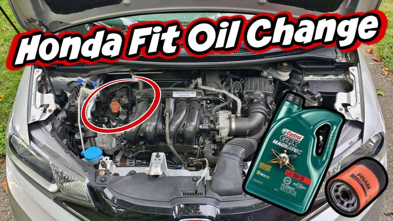 Как заменить масло и фильтр Honda Fit ✅ (2015–2020)