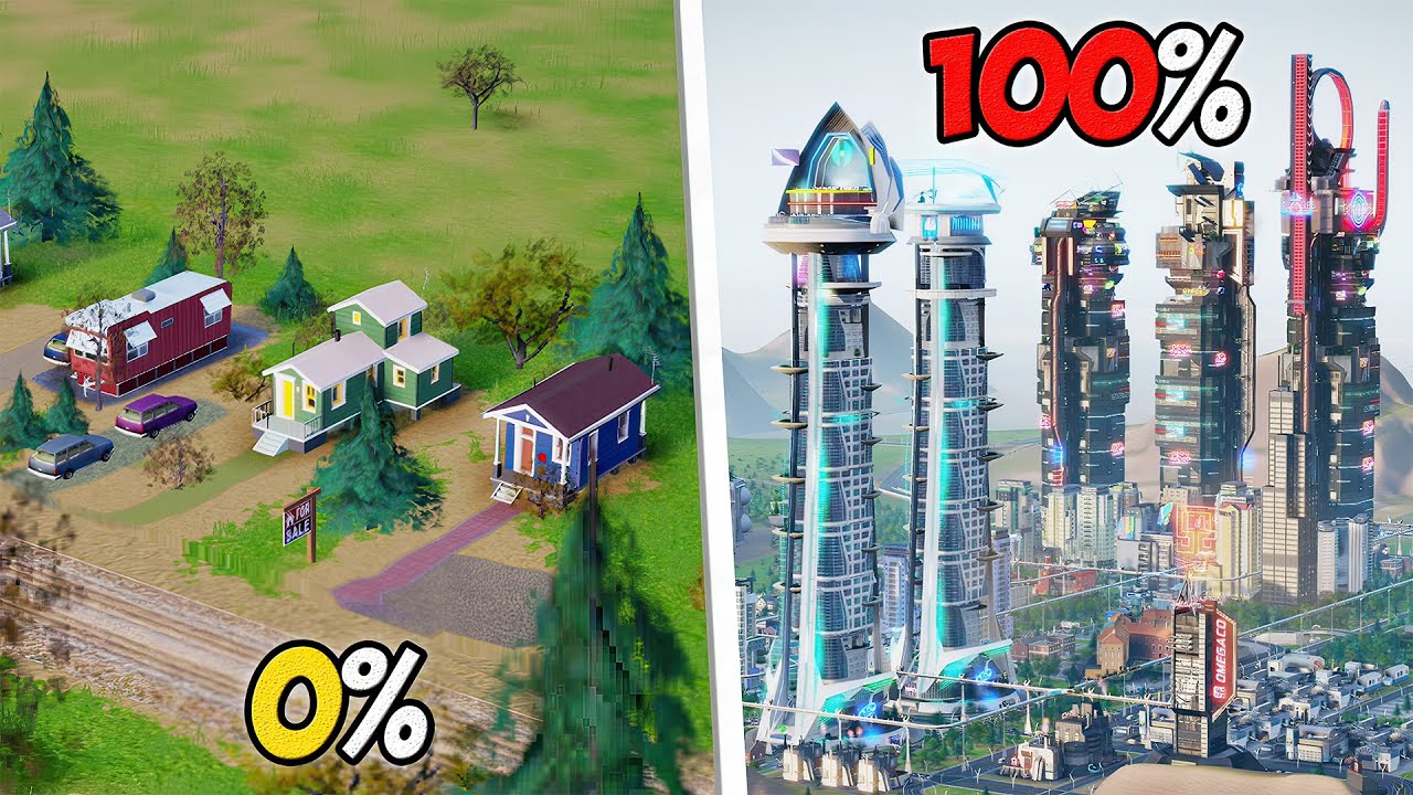 100% Membangun Kota MODERN TEKNOLOGI CANGGIH di Simcity Cities Of Tomorrow