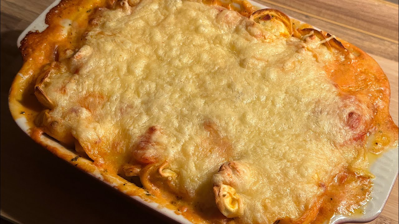 Tortellini-Auflauf mit extra viel 🧀 Käse 🧀 