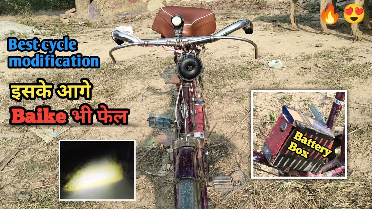 Cycle मैं लगा दिए Horn और Light | How To install Horn And light in Cycle 🔥😍