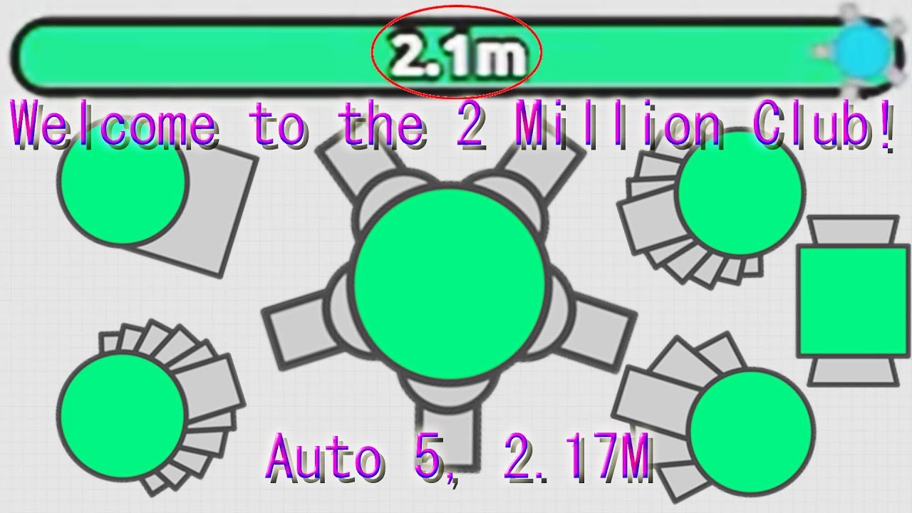 Diep.io - Divine Autovention: The 2 Million Club (Auto 5, Turnaround #31, 2.17M Score)